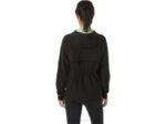 Chaqueta Impermeable Asics Mujer Rendimiento Negro Verde Susurro - Image 2