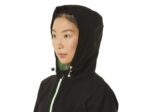 Chaqueta Impermeable Asics Mujer Rendimiento Negro Verde Susurro - Image 4