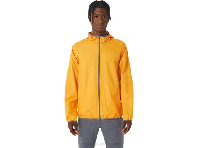 Chaqueta Plegable Asics Hombre Ámbar Metropolis Ideal para Actividades al Aire Libre - Image 1