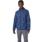 Chaqueta Plegable Asics Hombre Azul Tie-Dye Perforada