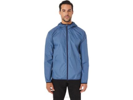 Chaqueta Plegable Asics Hombre Azul Tormenta Peacoat Trendy