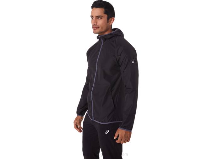 Chaqueta Plegable Asics Rendimiento Negro Hombre Ideal para Actividades al Aire Libre - Image 2