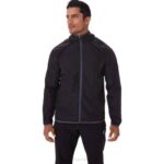 Chaqueta Plegable Asics Rendimiento Negro Hombre Ideal para Actividades al Aire Libre
