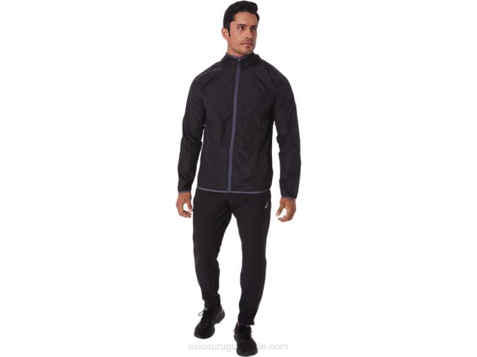 Chaqueta Plegable Asics Rendimiento Negro Hombre Ideal para Actividades al Aire Libre - Image 4