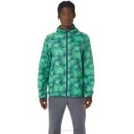 Chaqueta Plegable Asics Tie Dye Verde Hombre Estilo Único