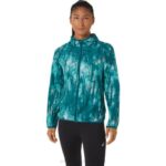 Chaqueta Plegable de Mujer Asics Teñido Anudado Color Vidrio de Mar