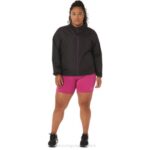Chaqueta Plegable Mujer Asics Rendimiento Negro Ciruela Moderna