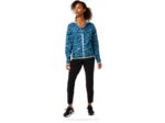 Chaqueta Plegable Mujer Asics Verde Azulado Estampado Trendy - Image 4