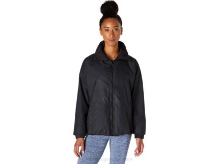 Chaqueta Reversible Asics Mujer Rendimiento Negro Estilo Versátil