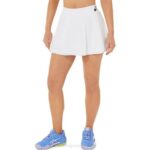 falda pantalón mujer Asics blanco brillante estilo moderno y cómodo