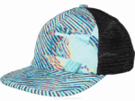 gorra Asics verde oasis diseño gráfico moderno