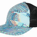 gorra Asics verde oasis diseño gráfico moderno