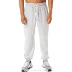 Joggers Asics de felpa gris claro para mujer Sunday Sana