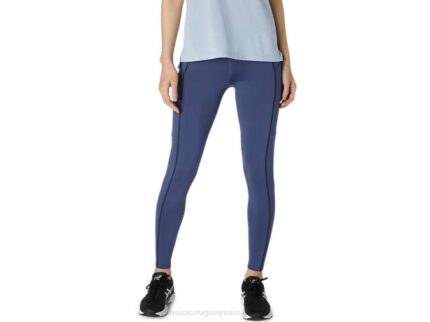 mallas Asics azul trueno negro rendimiento para mujer