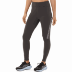 Mallas Asics Estampado Logo Mujer Gris Obsidiana