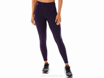 Mallas Asics Estampado Logo Mujer Noche Sombra
