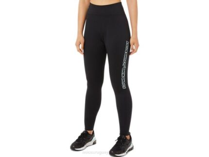 Mallas Asics Estampado Logo Mujer Rendimiento Negro