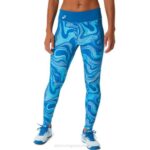 Mallas Estampadas Asics Azul Renacido para Mujer Estilo y Comodidad
