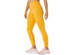 mallas mujer Asicstigre amarillas jacquard para correr - Image 2