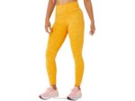mallas mujer Asicstigre amarillas jacquard para correr