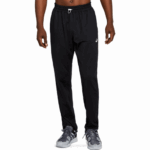 Pantalón cónico de polar Thermopolis Asics negro para hombre rendimiento cómodo y ligero