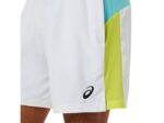 pantalón corto color block hombre Asics blanco brillante estilo moderno - Image 4