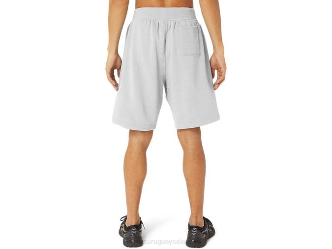 Pantalón corto de polar Asics hombre brezo gris claro cómodo y ligero - Image 2