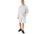 Pantalón corto de polar Asics hombre brezo gris claro cómodo y ligero - Image 4