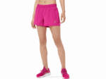 Pantalón Corto Plateado de 4 Pulgadas Asics Fucsia Mujer Fashion