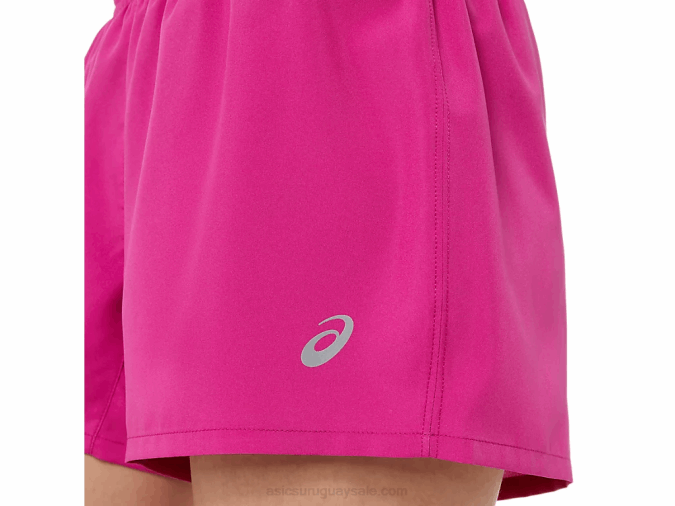 Pantalón Corto Plateado de 4 Pulgadas Asics Fucsia Mujer Fashion - Image 3