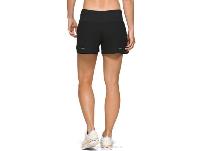 Pantalón corto ventilado 2-en-1 Asics mujer negro rendimiento 35 pulgadas - Image 2