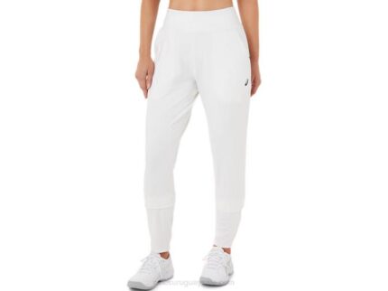 Pantalón Tenis Mujer Asics Blanco Brillante Negro Estilo y Comodidad