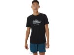 playera Asics estampado zapatos rendimiento negro estilo urbano