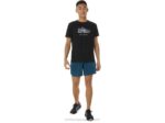 playera Asics estampado zapatos rendimiento negro estilo urbano - Image 4