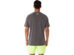 Playera Asics Hombre Manga Corta Gráfica Gris Oscuro - Image 2