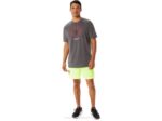 Playera Asics Hombre Manga Corta Gráfica Gris Oscuro - Image 4