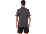 Playera de manga corta Asics rayas gris oscuro estilo moderno - Image 2
