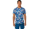 playera de manga corta con gráfico Match Asics índigo claro estilo y comodidad