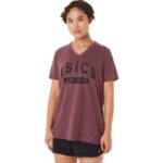 playera de manga corta mujer Asics Brezo profundo de Marte estilo moderno 1977