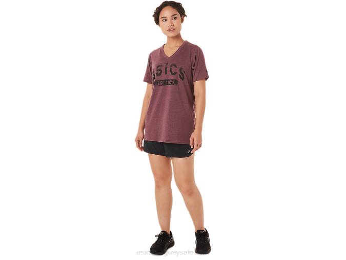 playera de manga corta mujer Asics Brezo profundo de Marte estilo moderno 1977 - Image 4