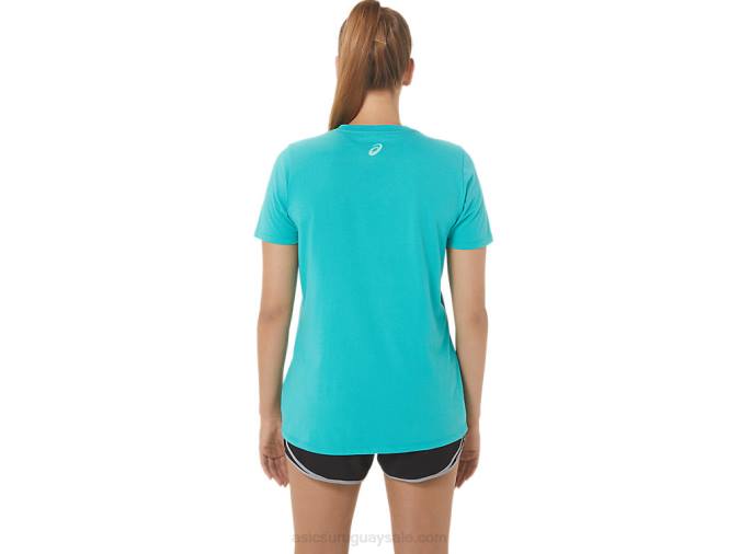 rayas de mujer Asics cuello en v cristal marino moda femenina - Image 2