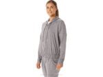Sudadera Asics con capucha cremallera suave humo sombra brezo - Image 3