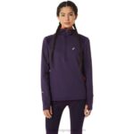 Sudadera Asics de Invierno Mujer Noche Jaspeada Naranja Nova