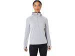 Sudadera Asics de Invierno para Mujer Gris Glaciar y Negro