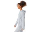 sudadera con capucha Asics gris espacial piedmont salvia para mujer - Image 3