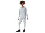 sudadera con capucha Asics gris espacial piedmont salvia para mujer - Image 4