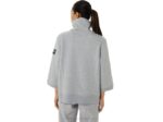 Sudadera con capucha Asics mujer vellón gris claro estilo domingo - Image 2