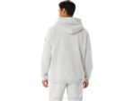 Sudadera con capucha Asics polar gris claro para hombre estilo casual - Image 2