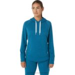 Sudadera con capucha Asics tecnología mujer verde azulado profundo