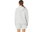 Sudadera con capucha polar Asics mujer gris claro estilo cómodo - Image 2